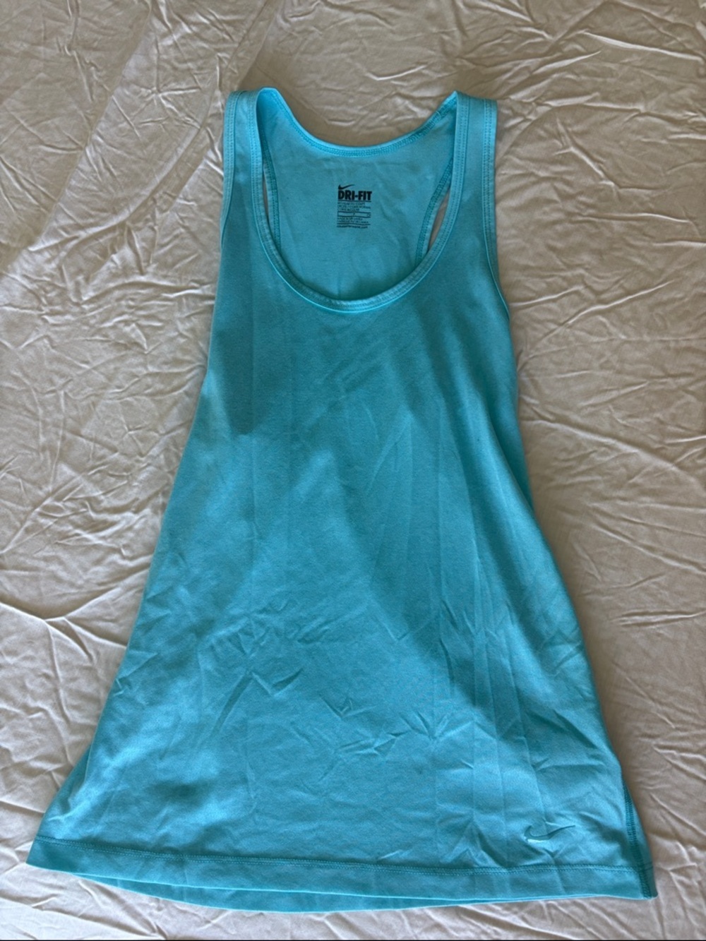 Nike Aqua Blue Dri-FIT Racerback Tank